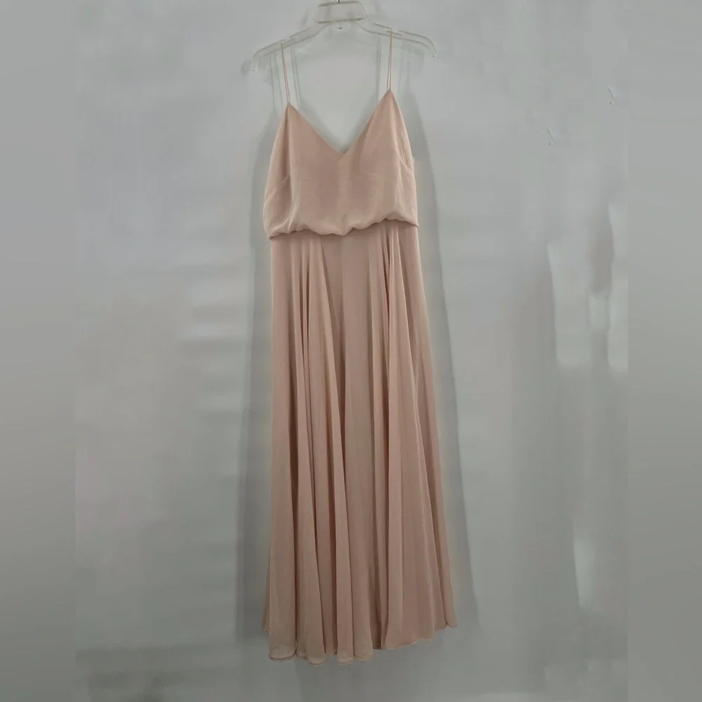 Jenny Yoo blush bridesmaids dress size 8